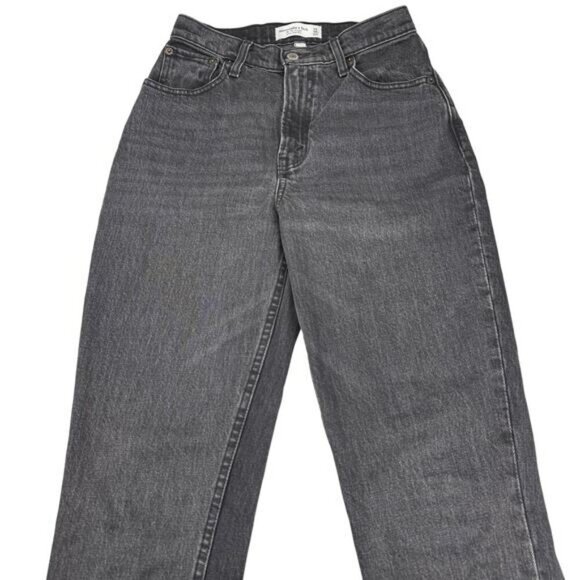 Abercrombie & Fitch Curve Love 90's Straight Ultra High Rise Jean Size 24 - Picture 3 of 7